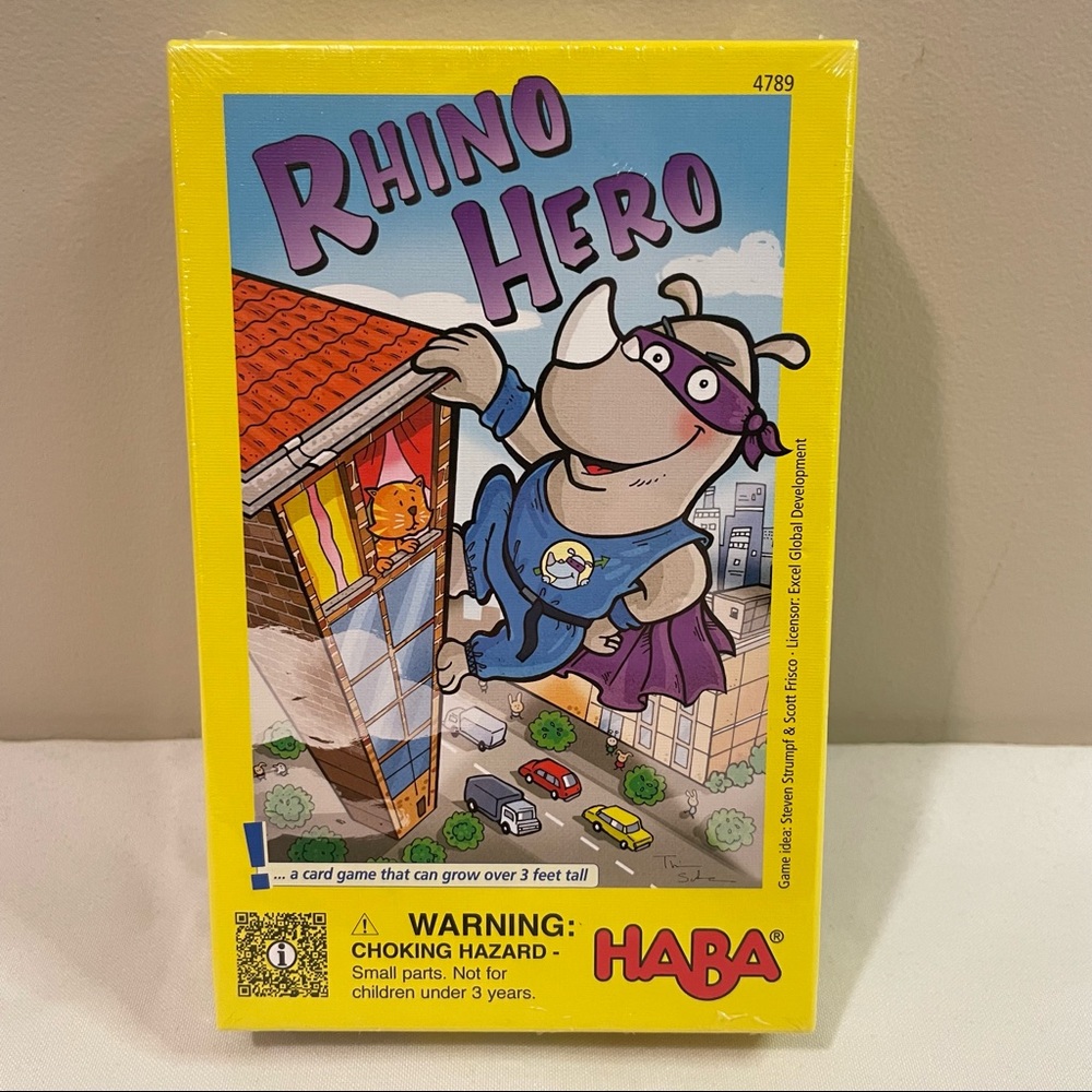 Rhino Hero / A Heroic 3-D Stacking Game / Can Grow Over 3ft Tall HABA